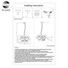 Люстра подвесная St Luce. SL438.203.24. Pallеre. 24х5 Вт, G9, 4000K, 65х65 см, цвет золотистый - Фото 10