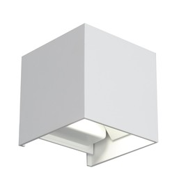 Светильник уличный настенный St Luce. SL560.501.02. Staffa. 2х3 Вт, LED, 4000K, 200 Lm, 10х10 см, цвет белый