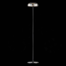 Торшер LED, 1x7W 4000K, 130x24 см, цвет чёрный, дымчатый Ош