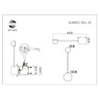 Светильник настенный St Luce. SL6003.501.01. 1х4 Вт, LED, 4000K, 240 Lm, 10х40 см, цвет белый - Фото 5