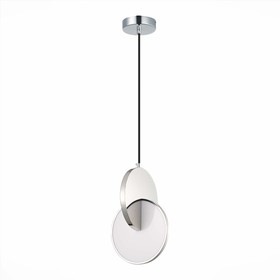 Светильник подвесной St Luce. SL6107.113.01. Eclisse. 1х12 Вт, LED, 3000K, 1020 Lm, 18х30 см, цвет хром