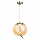 Люстра подвесная St Luce. SL6108.313.01. Ozzio. 1х10 Вт, LED, 3000K, 500 Lm, 30х30х30 см, цвет бронза - Фото 1