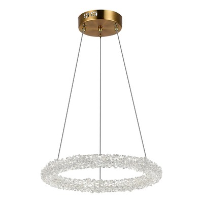 Люстра подвесная St Luce. SL6110.203.01. Avana. 1х25 Вт, LED, 3000-6500K, 1875 Lm, 40х40х20 см, цвет золотистый