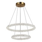 Люстра подвесная St Luce. SL6110.203.02. Avana. 2х28 Вт, LED, 3000-6500K, 4125 Lm, 60х60х30 см, цвет золотистый - фото 301191756