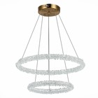 Люстра подвесная St Luce. SL6110.203.02. Avana. 2х28 Вт, LED, 3000-6500K, 4125 Lm, 60х60х30 см, цвет золотистый - Фото 6