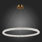 Люстра подвесная St Luce. SL6110.223.01. Avana. 1х45 Вт, LED, 3000-6500K, 3375 Lm, 80х80х20 см, цвет золотистый - Фото 3