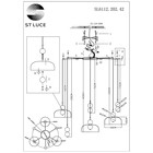 Светильник подвесной St Luce. SL6112.202.42. Ode. 1х42 Вт, LED, 4000K, 3150 Lm, 140х140х85 см, цвет золотистый - Фото 5