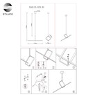 Светильник подвесной St Luce. SL6113.423.01. Gaia. 1х35 Вт, LED, 3000K, 1191 Lm, 110х40х40 см, цвет чёрный - Фото 6