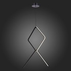 Светильник подвесной St Luce. SL6113.443.01. Gaia. 1х50 Вт, LED, 3000K, 1311 Lm, 100х70х116,5 см, цвет чёрный - Фото 3