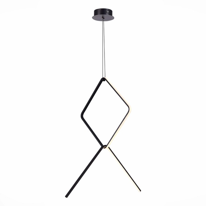 Светильник подвесной St Luce. SL6113.443.01. Gaia. 1х50 Вт, LED, 3000K, 1311 Lm, 100х70х116,5 см, цвет чёрный - Фото 1