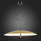 Светильник подвесной St Luce. SL6502.213.01. Armonico. 1х40 Вт, LED, 3000K, 3200 Lm, 60х60х160 см, цвет золотистый, черный - Фото 3