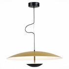 Светильник подвесной St Luce. SL6502.213.01. Armonico. 1х40 Вт, LED, 3000K, 3200 Lm, 60х60х160 см, цвет золотистый, черный - фото 4474869