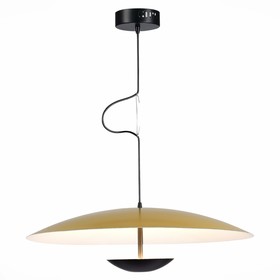 Светильник подвесной St Luce. SL6502.213.01. Armonico. 1х40 Вт, LED, 3000K, 3200 Lm, 60х60х160 см, цвет золотистый, черный