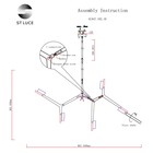 Люстра потолочная St Luce. SL947.102.10. Laconicita. 10х5 Вт, G9, 4000K, 160х40х95 см, цвет серебристый - Фото 16