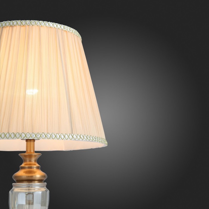 Прикроватная лампа St Luce. SL965.304.01. Vezzo. 1х60 Вт, E27, 30х30х52 см, цвет бронза - фото 1907770431