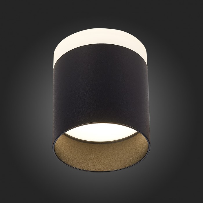 Светильник потолочный St Luce. ST102.442.12. 1х12 Вт, LED, 4000K, 936 Lm, 10х10х9 см, цвет чёрный - фото 1900458946