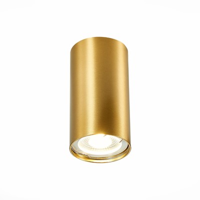 Светильник потолочный St Luce. ST110.207.01. 1х50 Вт, GU10, 5,4х5,4х10 см, цвет золотистый