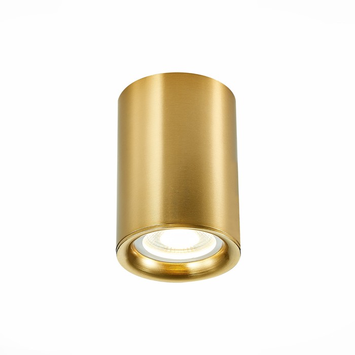 Светильник потолочный St Luce. ST114.207.01. 1х50 Вт, GU10, 6,5х6,5х9,3 см, цвет золотистый