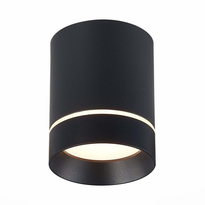 Светильник потолочный St Luce. ST115.432.12. 1х12 Вт, LED, 3000K, 840 Lm, 7,9х7,9х10 см, цвет чёрный