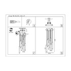 Светильник подвесной St Luce. ST153.443.27. 1х27 Вт, LED, 4000K, 2295 Lm, 35х35х150 см, цвет чёрный - Фото 6