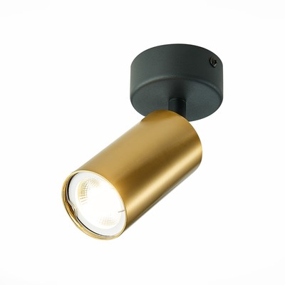 Потолочный светильник St Luce. ST303.202.01. 1х50 Вт, GU10, 7х7х16,8 см, цвет золотистый