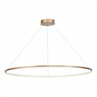 Светильник подвесной St Luce. ST603.243.57. 1х57 Вт, LED, 4000K, 3705 Lm, 100х100 см, цвет золотистый - фото 291669682