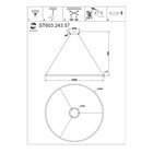 Светильник подвесной St Luce. ST603.243.57. 1х57 Вт, LED, 4000K, 3705 Lm, 100х100 см, цвет золотистый - Фото 5