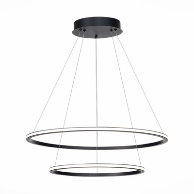 Светильник подвесной St Luce. ST604.443.56. 1х56 Вт, LED, 4000K, 3640 Lm, 60х60 см, цвет чёрный