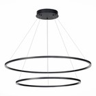 Светильник подвесной St Luce. ST605.443.91. 1х91 Вт, LED, 4000K, 5915 Lm, 80х80 см, цвет чёрный - Фото 4