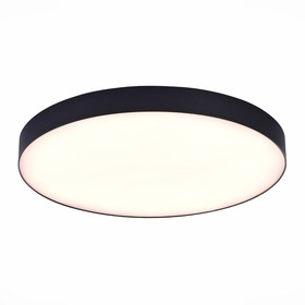 Светильник потолочный St Luce. ST606.432.96. 1х96 Вт, LED, 3000K, 8640 Lm, 60х60х5,5 см, цвет чёрный