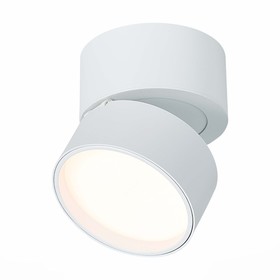 Светильник потолочный поворотный St Luce. ST651.532.09. 1х9 Вт, LED, 3000K, 720 Lm, 8,5х8,5х8,7 см, цвет белый