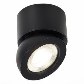 Светильник потолочный St Luce. ST654.432.10. 1х10 Вт, LED, 3000K, 850 Lm, 9,5х9,5х9,6 см, цвет чёрный
