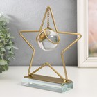 Сувенир интерьерный металл, стекло "Капля в звезде" золото 19,5х18х5,2 см - Фото 3