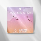 Серьги акриловые «Супер-звезда», цвет чёрно-жёлтый в серебре - Фото 4