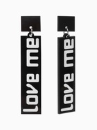 Серьги акриловые LOVE ME прямоугольные, цвет чёрно-белый - Фото 3