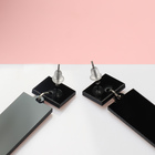 Серьги акриловые LOVE ME прямоугольные, цвет чёрно-белый - Фото 4