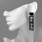 Серьги акриловые LOVE ME прямоугольные, цвет чёрно-белый - Фото 5