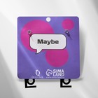 Серьги акриловые LOVE ME с сердечком, цвет чёрный в серебре - Фото 3