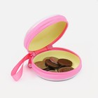 Футляр для монет/наушников на молнии, цвет розовый - фото 6991050