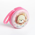 Футляр для монет/наушников на молнии, розовый - Фото 3