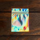 Пакет Zip - lock ПЭТ, иридисцентный, со сплошным окном, плоский, еврослот 7×10 см - Фото 3