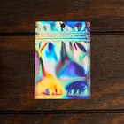 Пакет Zip - lock ПЭТ, иридисцентный, со сплошным окном, плоский, еврослот 7×10 см - Фото 1