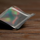 Пакет Zip - lock ПЭТ, иридисцентный, со сплошным окном, плоский, еврослот 7×10 см - Фото 2