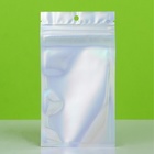 Пакет Zip-lock ПЭТ, иридисцентный, со сплошным окном, плоский, еврослот 9×16 см - Фото 3