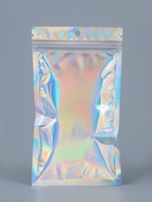 Пакет Zip-lock ПЭТ, иридисцентный, со сплошным окном, плоский, еврослот 9×16 см - Фото 2