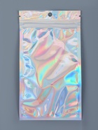 Пакет Zip-lock ПЭТ, иридисцентный, со сплошным окном, плоский, еврослот 9×16 см - Фото 3