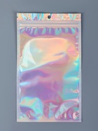 Пакет Zip-lock ПЭТ, иридисцентный, со сплошным окном, плоский, еврослот 12×20 см - Фото 3