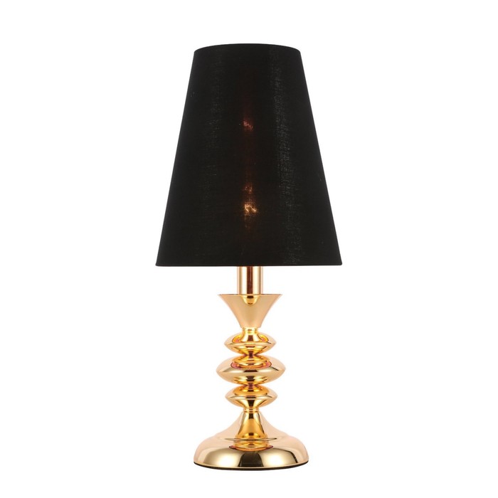 Прикроватная лампа E14, 1x40W, 45,8x21 см, цвет французское золото, чёрный