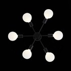 Светильник потолочный Evoluce. SL419.402.06. Ano. 6х60 Вт, E27, 46х48х23 см, цвет чёрный - Фото 9