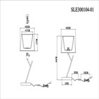 Прикроватная лампа Evoluce. SLE300104-01. Denice. 1х40 Вт, E14, 22х22х44 см, цвет никель - Фото 7